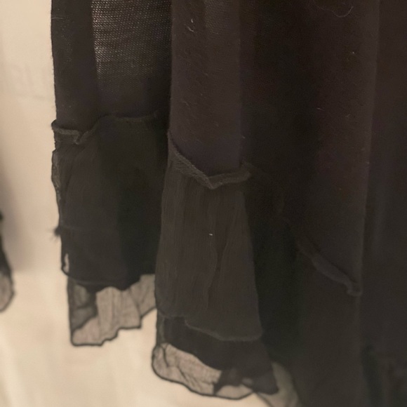 Love stitch black kimono top with bottom ruffles size 6 - Picture 5 of 7